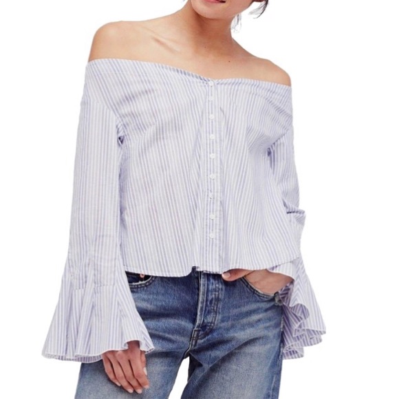 Free People Long Sleeve Off Shoulder Top